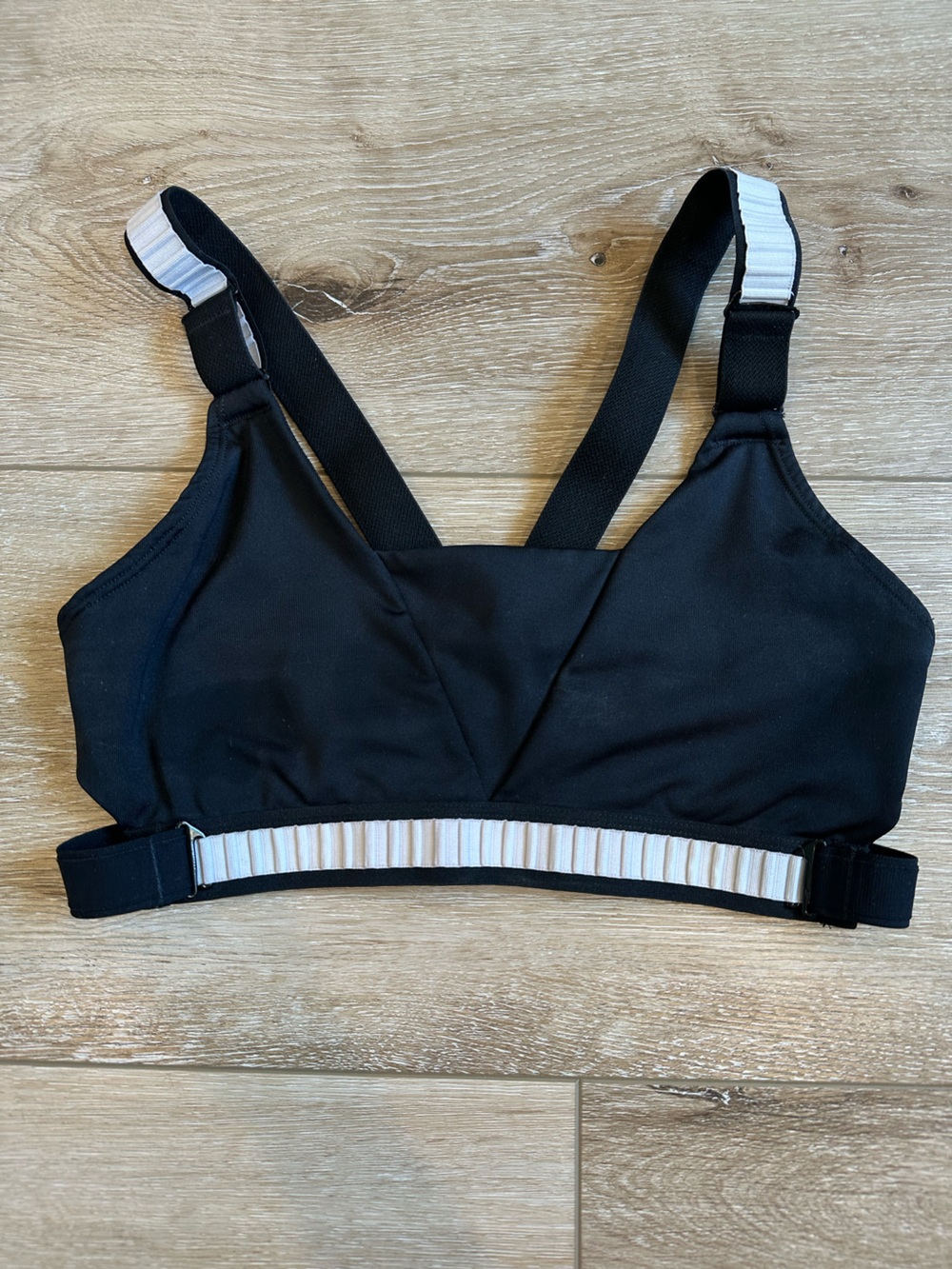 Nike Black Sports Bra with White Trim